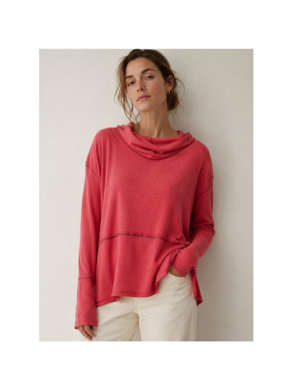 free people we the free soft slouchy oversized tunic boho loungewear beach top-L